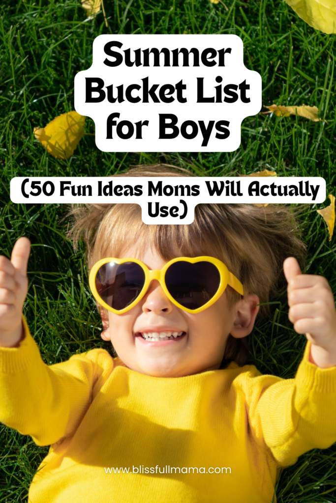 Summer Bucket List for Boys