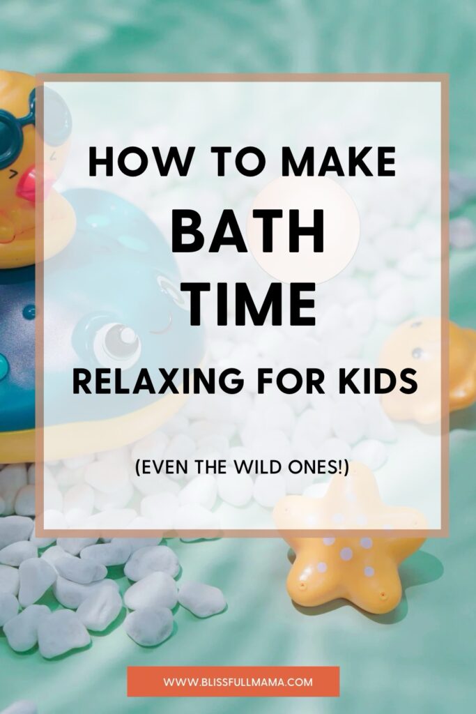 Bath time routine for kids 