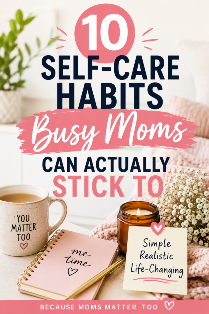 10 Self-Care Habits Busy Moms Can Actually Stick To