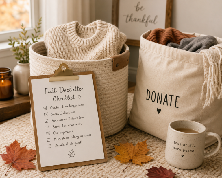 Fall Decluttering Checklist: 50 Things to Get Rid of Before Cozy Season