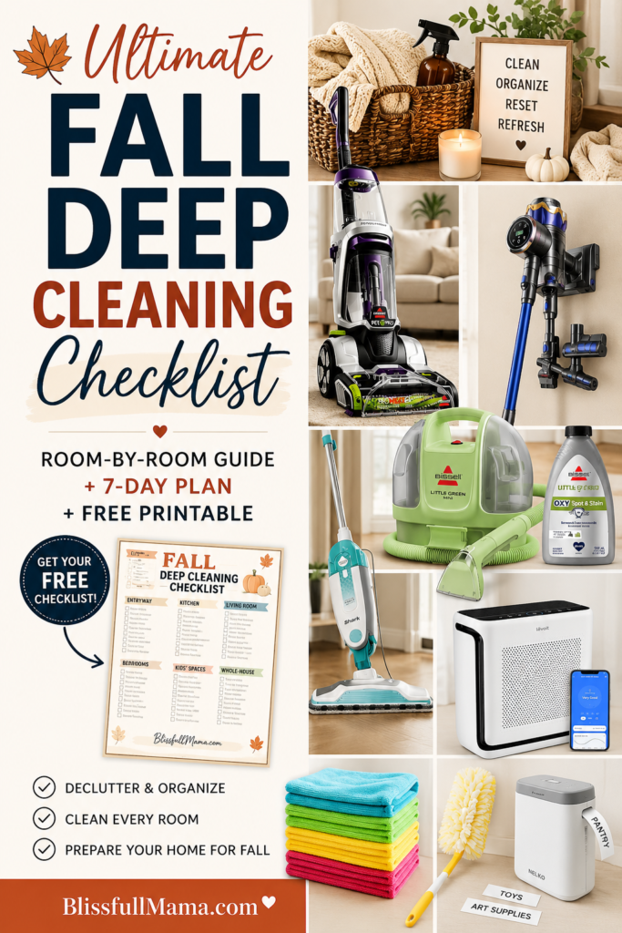 Fall deep cleaning checklist 