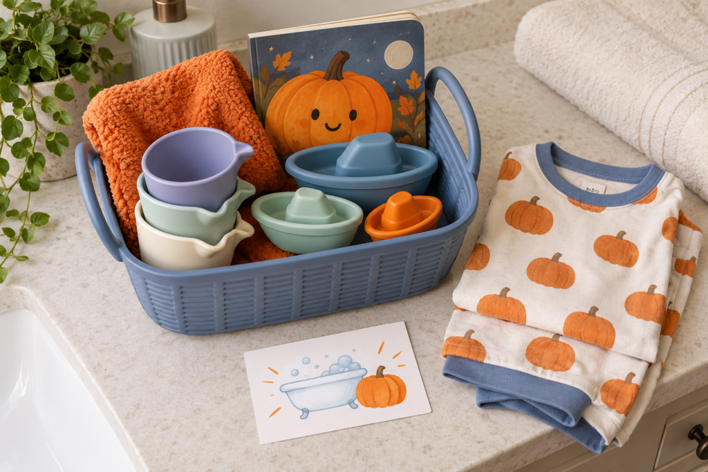 Bath-time Boo Basket ideas for toddler boys